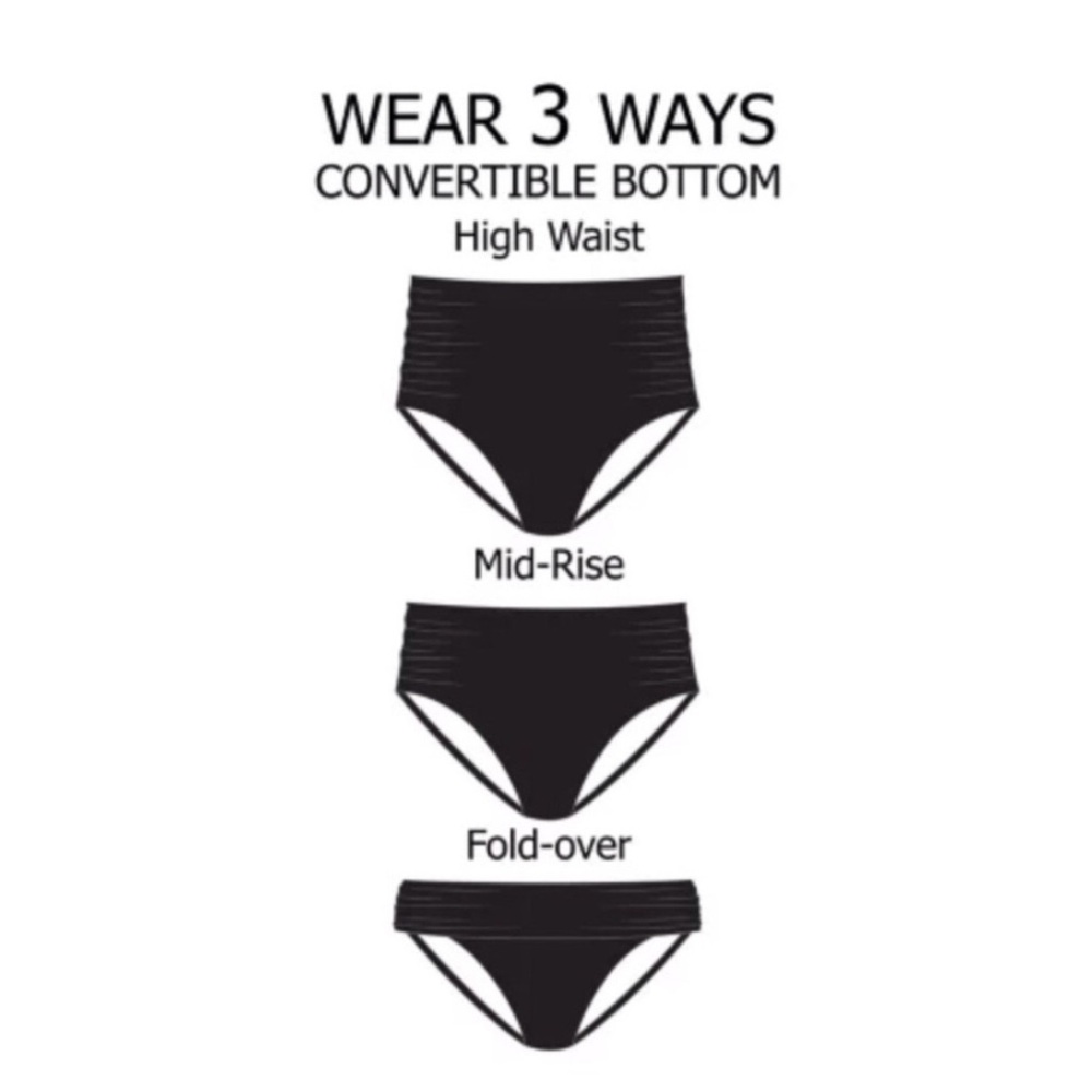 Anne Cole *NWT* Limited Edition Women’s Convertible High Waist Swim - Picture 4 of 5
